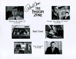 Paul Comi The Parallel Odysse Flight 33 The Twilight Zone Signed Autograph Photo - Picture 1 of 1