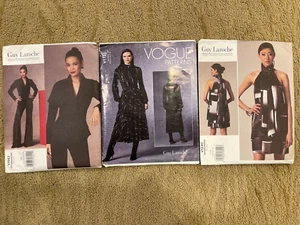 Lot of 3 Guy Laroche Vogue Patterns Misses Jacket Pant Dress - Picture 1 of 5