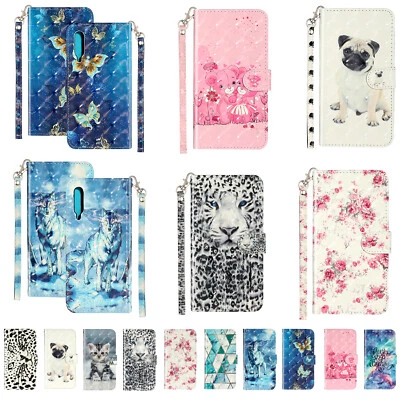 For Xiaomi Note 10 11Pro 3D Pattern PU Leather Flip Wallet Case Phone Case Cover - Image 1 of 4