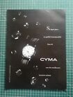 1145 Publicité circa 1960 horlogerie Montres Cyma dos machine à écrire Japy