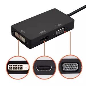 Thunderbolt/Mini Display Port/DP auf VGA/HDMI/DVI Adapter für Macbook Pro Air Mac - Bild 1 von 3