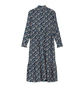 Vestido midi Orla Kiely Regatta para mujer manga larga estampado floral ~ Reino Unido 18 EE. UU. 14 - Imagen 1 de 11