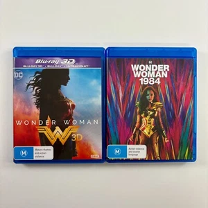 LIKE NEW 3D Blu-Ray lot WONDER WOMAN 1 & 2 (1984) 2-movie collection DC Comics - Bild 1 von 6