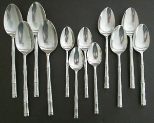 Reed and Barton Rebacraft REGAL BAMBOO Spoons - Groups of 4 - Picture 1 of 28