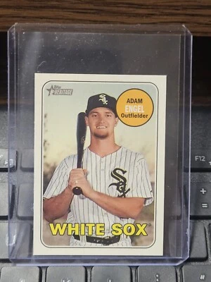2018 TOPPS HERITAGE ADAM ENGEL SSP MINI SHORT PRINT #45/100 WHTE SOX - Image 1 of 3