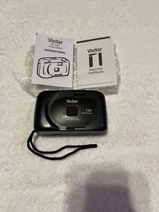 Brand New Vintage Vivitar IC101 35mm Point & Shoot Film Black Camera Focus Free - Picture 1 of 8