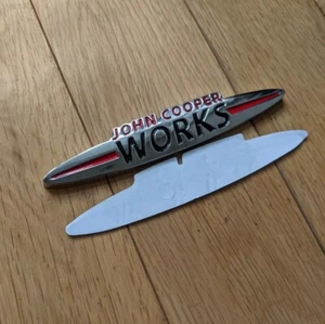 F60 MINI Cooper S JCW John Cooper Works Chrome Large Rear Badge 13.5cm - Picture 1 of 2