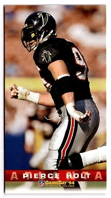 1994 Fleer GameDay - #21 Pierce Holt Atlanta Falcons  - Image 1 of 2