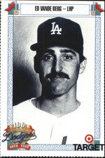 1990 Dodgers Target Baseball Card #820 Ed VandeBerg