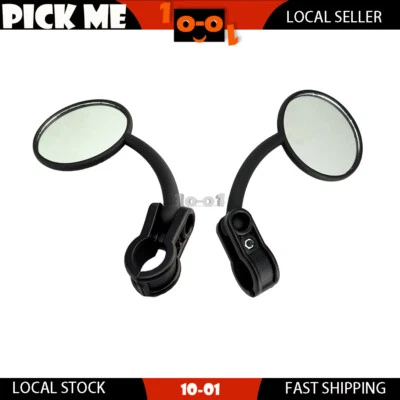 Pair ENDURO R/L Hand Fold Down Mirror Fit YAMAHA DT125 IT125 TTR125 XT125 - Imagem 1 de 4