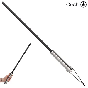 Robuste schwarze Hunde-Impact-Stange aus Teflon und Stahlgriff Ouch! BDSM - Bild 1 von 3