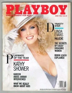 PLAYBOY MAGAZINE JUNE 1986 KATHY SHOWER W/CENTREFOLD VERYGOOD/CONDITION  - Imagen 1 de 3
