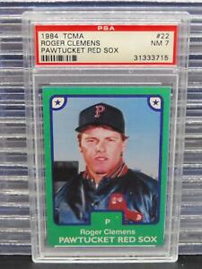1984 TCMA Pawtucket Red Sox Roger Clemens XRC Rookie RC #22 PSA 7 Red Sox NM