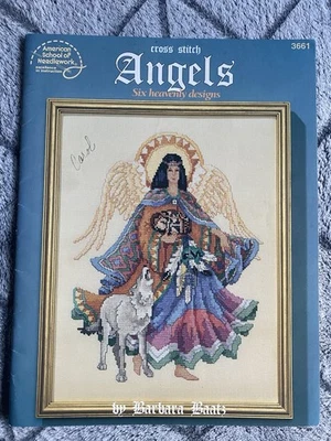 ASN Angel Cross Stich #3661 Six Heavenly Designs Pattern Barbara Baatz - Image 1 of 4
