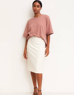 Saia Lápis Vince Camuto Branca Tamanho G - NOVA - Imagem 1 de 4