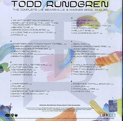 Complete U.s. Bearsville & Warner Bros. Singles by RUNDGREN,TODD [VINYL] Foto 1 de 2