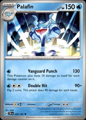 Pokemon - 2X Palafin #049/162 - SV05: Temporal Forces Uncommon - Image 1 of 2