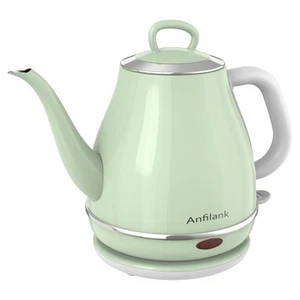 Electric Gooseneck Kettle, 1L 1500W Fast Boil, 100% Stainless Steel BPA Free ... - Picture 1 of 9