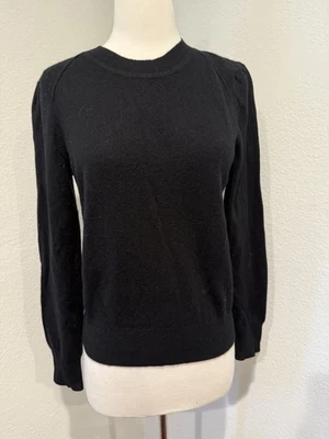 Aqua 羊绒黑色毛衣全新带标签 M 码 — 第 1/4 张图片