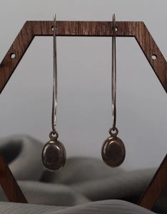 Silpada 925 Threader Bead Ball Dangle Modernist Earrings 5.91G / 2.5in - Picture 1 of 4