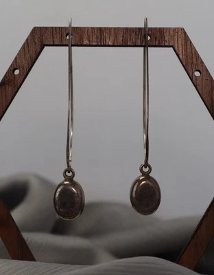 Silpada 925 Threader Bead Ball Dangle Modernist Earrings 5.91G / 2.5in - Image 1 of 4