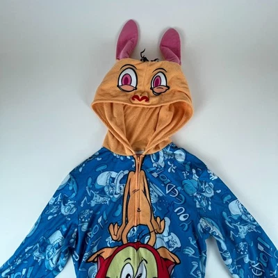 Ren & Stimpy Pijama de Una Pieza Adulto S Cremallera Disfraz Polar Unisex Foto 1 de 4