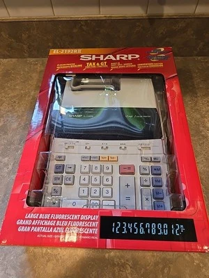 Sharp EL-2192RII 12-digit 2-Color Electronic Printing Calculator - 5D017793 - Image 1 of 4