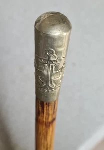 Original Vintage Bamboo Officers Swagger Stick Boys Brigade 'Sure & Steadfast' - Bild 1 von 16