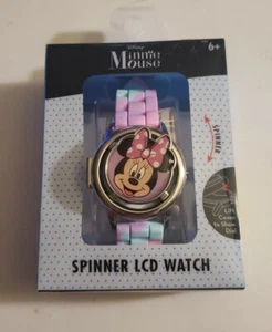 New Disney Minnie Mouse unicorn Spinner Digital LCD Watch By Accutime RARE - Picture 1 of 5