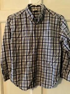 OLD NAVY Boys' Classic Blue Plaid LSl Button-Down Shirt ~ Sz 10 - Picture 1 of 1