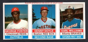 1976 HOSTESS PANEL #106 107 108 George Foster Denny Doyle Earl Williams EX-MT B - Picture 1 of 2