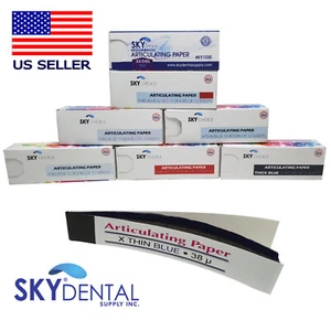 Dental Articulating Paper Thick / Thin / X-Thin / XX-T Sheets 144/Box - Picture 1 of 5