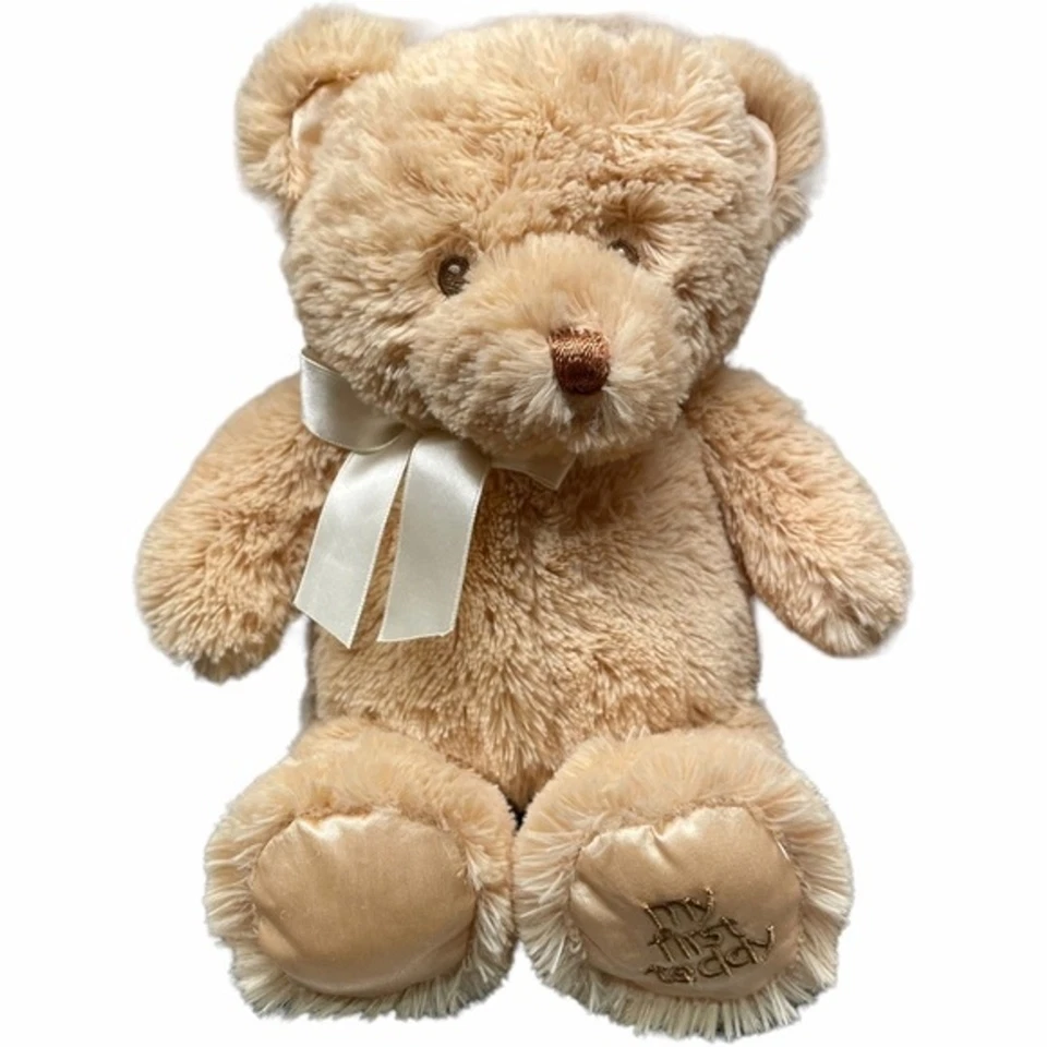 Плюшевое мягкое детское животное унисекс Gund My First Teddy Buddy желтовато-коричневое 10 дюймов - Изображение 1 из 4