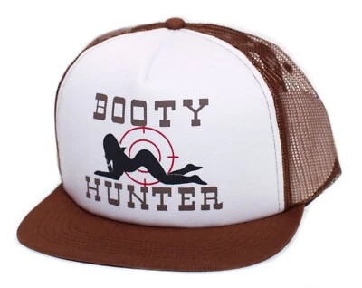 Sombrero Estampado Booty Hunter Gorra Ala Plana Adulto Ajustable Marrón/Blanco Foto 1 de 2