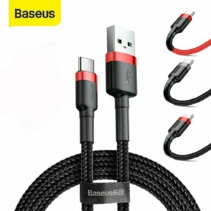 Baseus 3M USB Type C Charging Cable For Samsung Galaxy A12 A21s A22 A32 A51 A52 - Picture 1 of 11