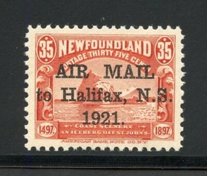 NEWFOUNDLAND SCOTT #C3b PERIOD AFTER 1921 VF MINT LIGHTLY HINGED--SCOTT $160.00 - Picture 1 of 2