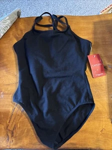 Capezio Black Tank Dance Leotard Large Child NWT - Picture 1 of 3