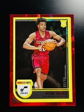 Ochai Agbaji 2022-23 Hoops Asia Tmall Hyper Red Kaleido Prizm /99 RC SP #244