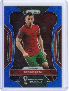 Diogo Jota 2022 Panini Prizm World Cup Qatar Blue Mojo Prizm /75 #177 Portugal - Picture 1 of 2