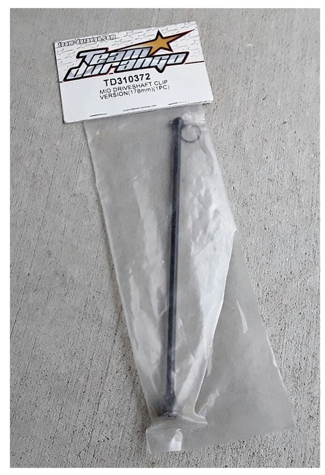 Vintage RC TD310372 Team Durango Mid Driveshaft Clip Version (178 mm) DEX408T - Image 1 of 1