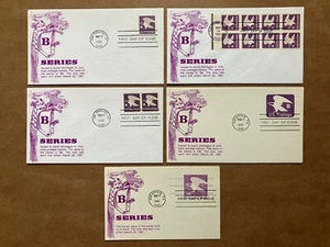 1981 18c Eagle B-rate 1818-20, U592,UX88 KMC Venture FDC Master Set of (5) - Picture 1 of 11