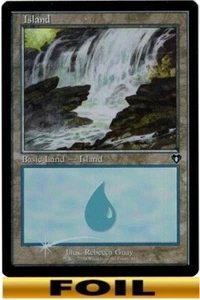 1x - Insel (#441) - RETROFOLIE - Commander Masters - Neuwertig mit MTG - Bild 1 von 1