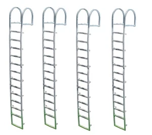 Escaleras de pared de puerto TD75 (x4) impresas en 3d modelo a escala OO paisajes ferroviarios - Imagen 1 de 6