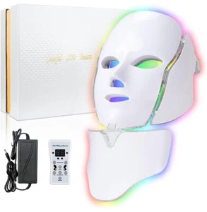 Led Face Mask Light Therapy, Red Light Therapy for Face, 7-1 Colors LED - Picture 1 of 11