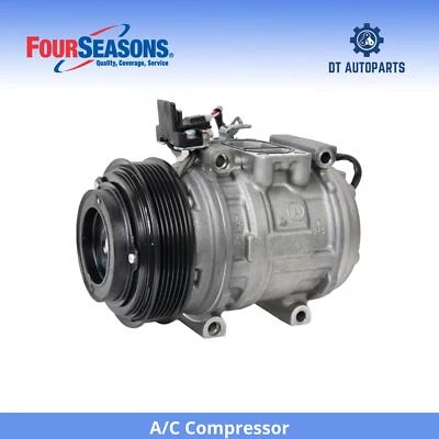 Compresor de aire acondicionado para Mercedes-Benz 300E 1986-1992 4 estaciones 1987 1988 1989 1990 Foto 1 de 4