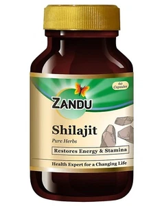 Zandu Shilajit (60 Caps) Ayurvedic Herbal Ayurvedic Sexual Wellness - Picture 1 of 7