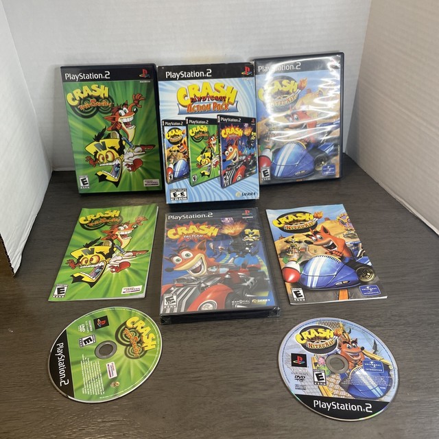 Crash Bandicoot Ps2 Coleção (6 Jogos 4 Dvds) - Nitro - Escorrega o Preço