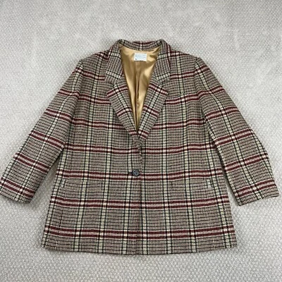 Vtg 70s Pendleton Women’s Tweed Virgin Wool Blazer Size 20 Made In USA Classic - Image 1 of 4