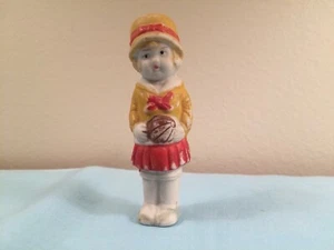 Vintage Mädchen Biskuit Puppe-Figur gemarkt Japan 3 5/8" groß  - Bild 1 von 6