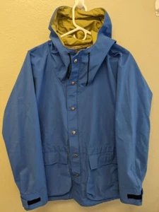 Columbia Men's/Unisex Gore-Tex Laminate Jacket M Blue  Vintage 80s USA Rain Coat - Picture 1 of 10